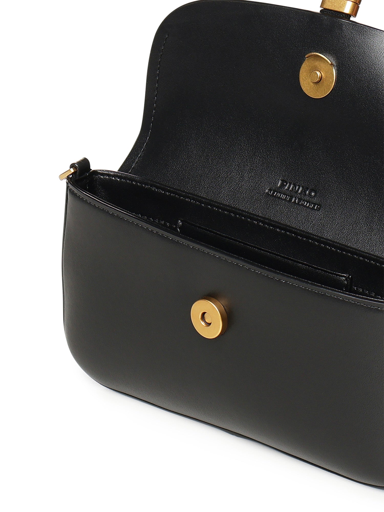 Borsa a spalla media Saddle Flat in pelle 105349 A1ZXZ99Q PINKO 