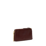 Borsa a tracolla Mini Double Bag in pelle 105359 A0QOR49Q PINKO 