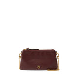 Borsa a tracolla Mini Double Bag in pelle 105359 A0QOR49Q PINKO 