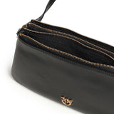 Borsa a tracolla Mini Double Bag in pelle 105359 A0QOZ99Q PINKO 