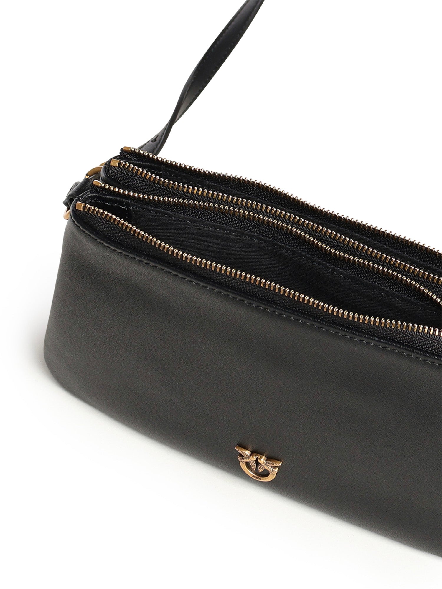 Borsa a tracolla Mini Double Bag in pelle 105359 A0QOZ99Q PINKO 