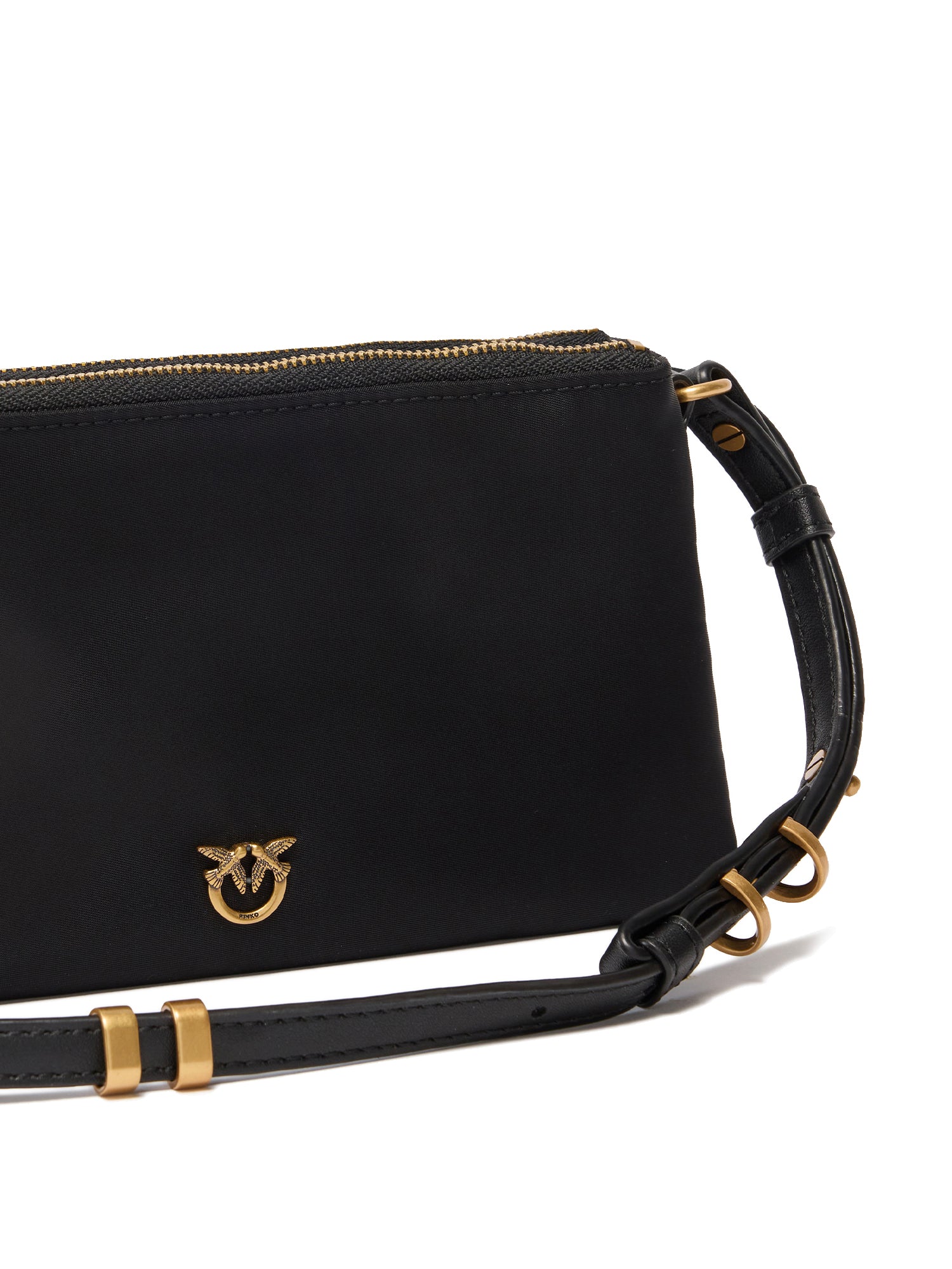 Borsa a tracolla Double Bag Mini in nylon 105359 A358Z99Q PINKO 
