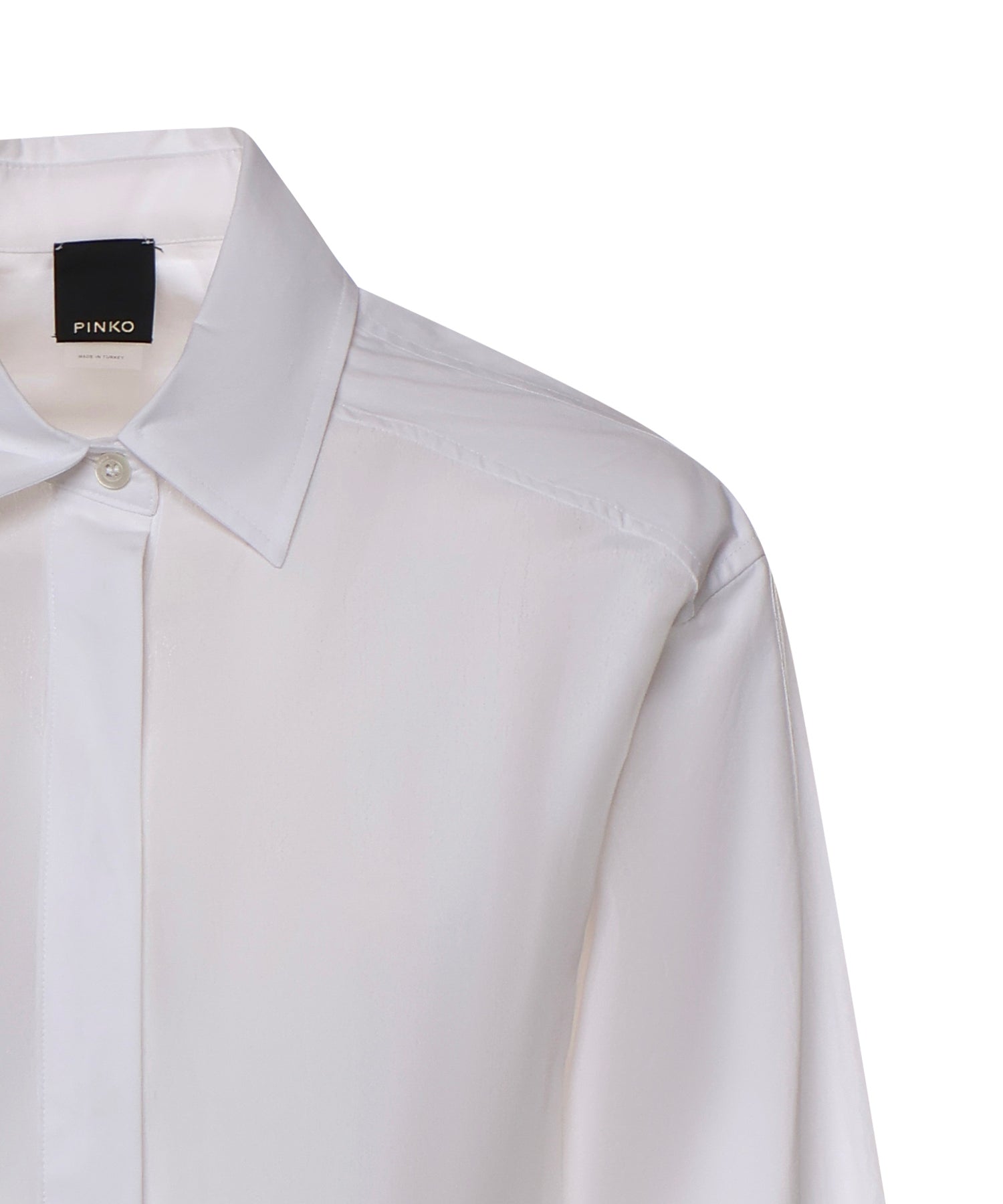 Camicia in popeline e crêpe 105434 A3DLZ04 PINKO 