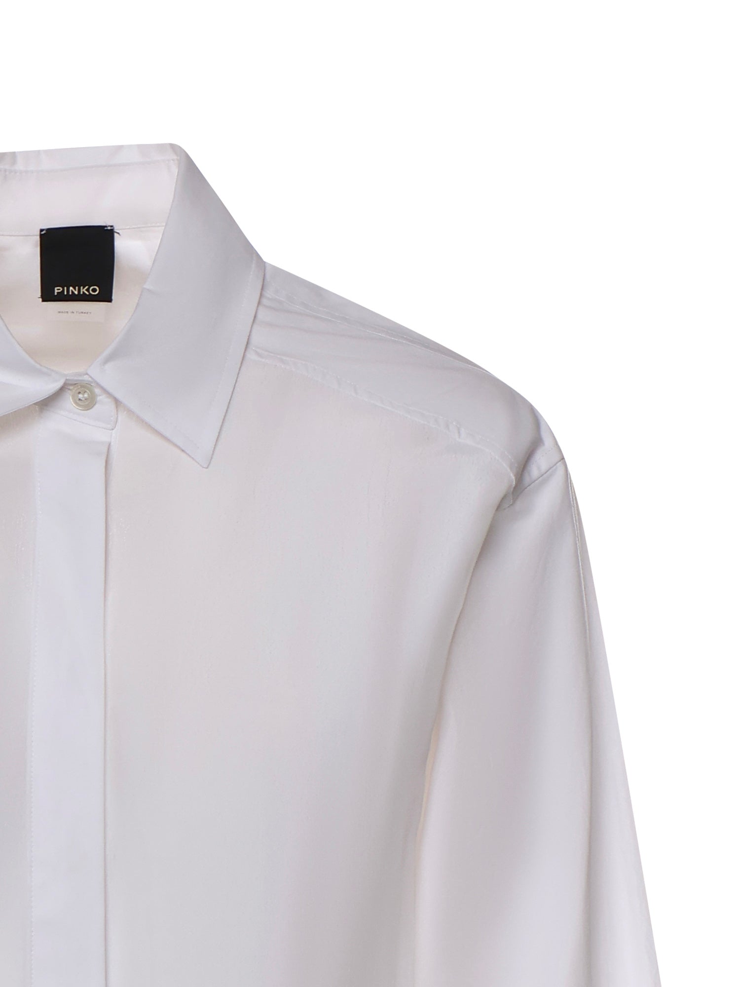 Camicia in popeline e crêpe 105434 A3DLZ04 PINKO 