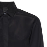 Camicia in popeline e crêpe 105434 A3DLZ99 PINKO 