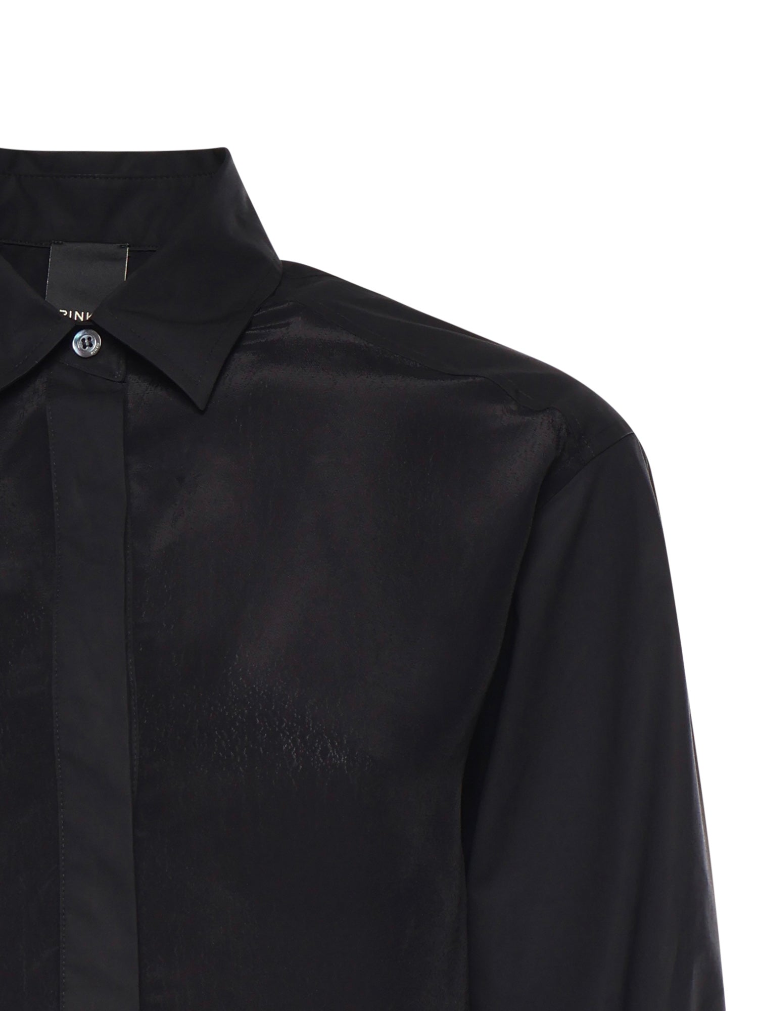 Camicia in popeline e crêpe 105434 A3DLZ99 PINKO 