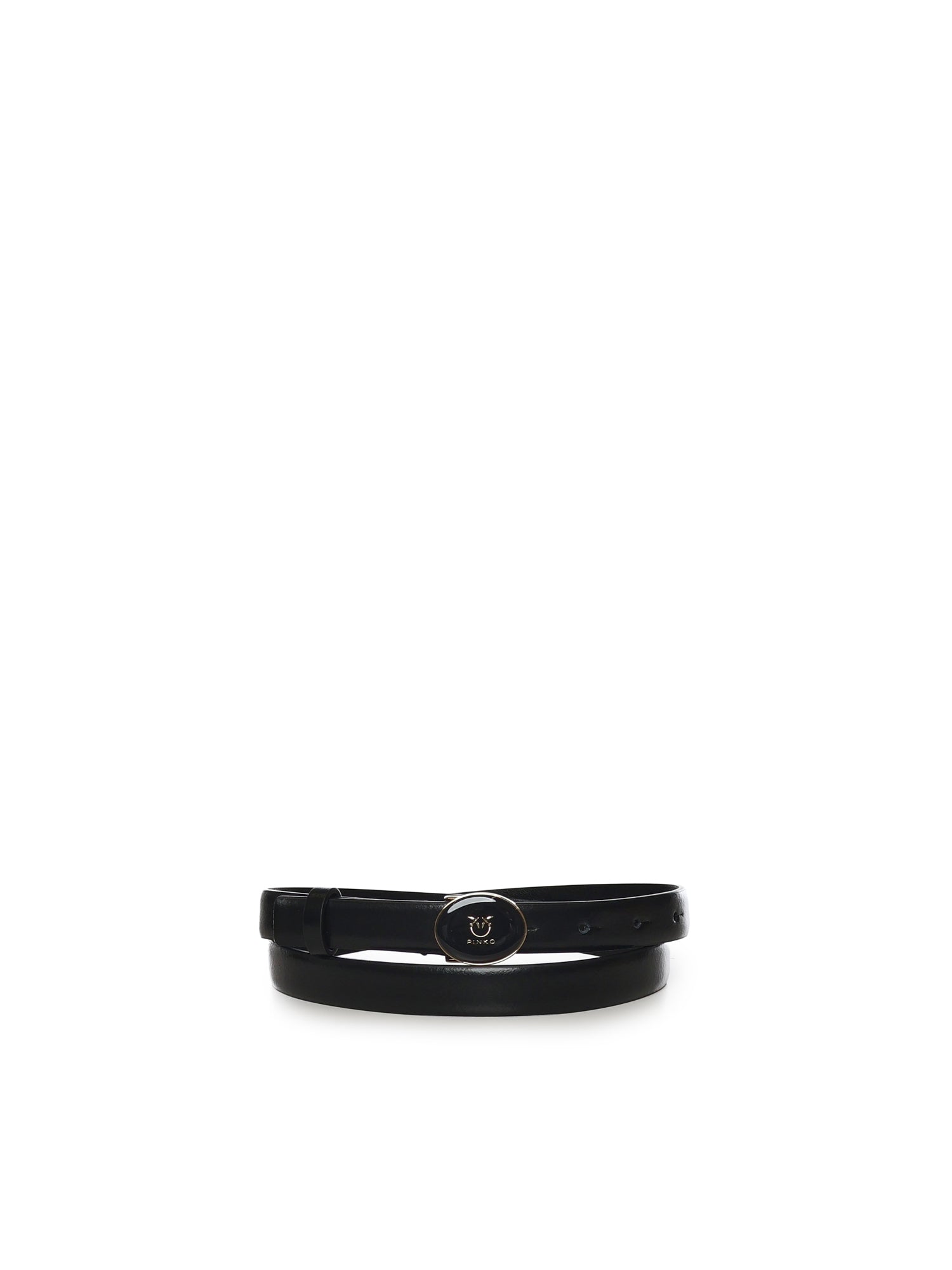 Cintura con logo Love Birds in pelle 105466 A2QLZ99L PINKO 
