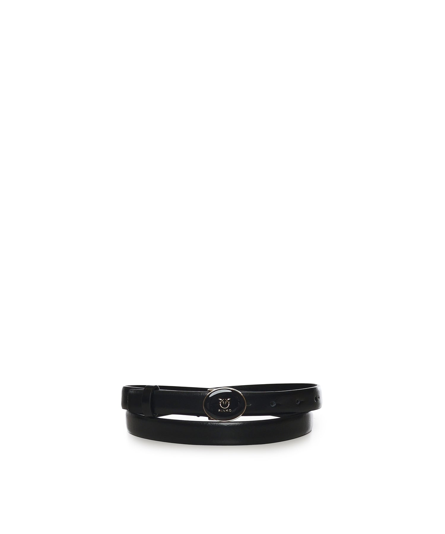 Cintura con logo Love Birds in pelle 105466 A2QLZ99L PINKO 