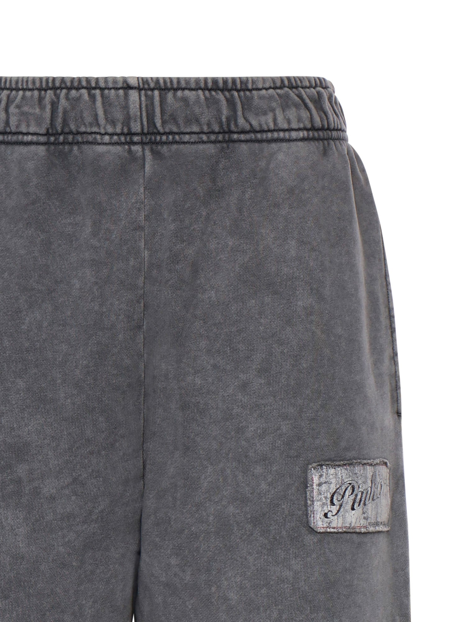 Pantaloni joggers in felpa con logo 105508 A33MK10 PINKO 