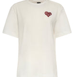 T-shirt con lettering Amore in strass 105526 A33IZR2 PINKO 