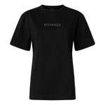 T-shirt More Strass Less Stress in cotone 105526 A33SZ99 PINKO 