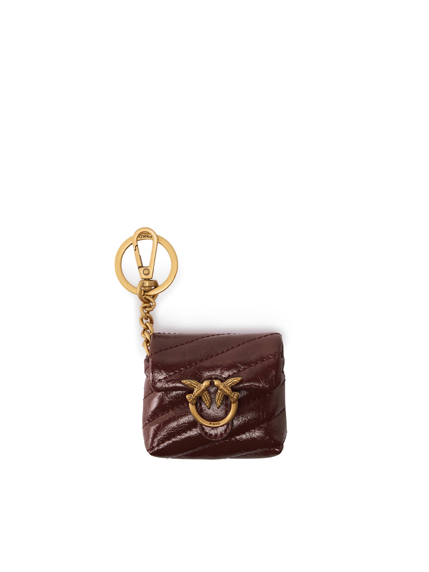 Custodia AirPods Love Bag Puff in pelle<BR/> 105869 A37OR49Q PINKO 