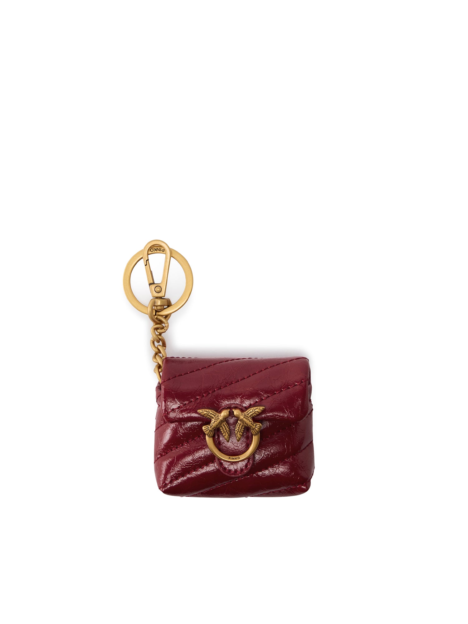 Custodia AirPods Love Bag Puff in pelle 105869 A37ORR8Q PINKO 