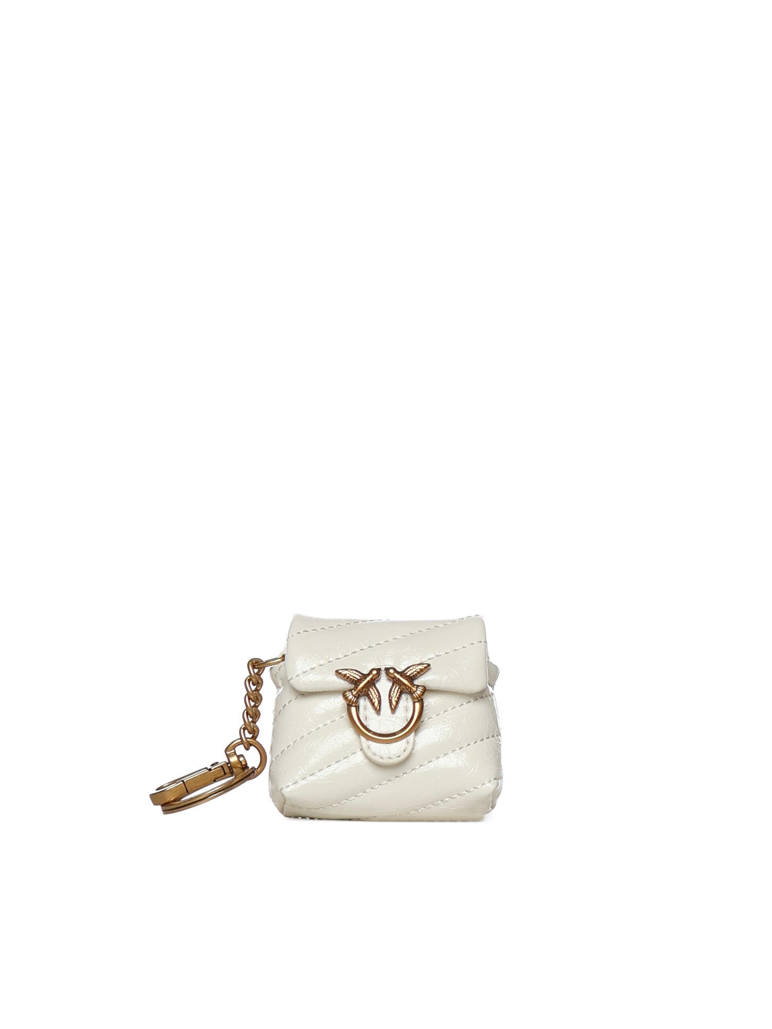 Custodia AirPods Love Bag Puff in pelle 105869 A37OZ14Q PINKO 