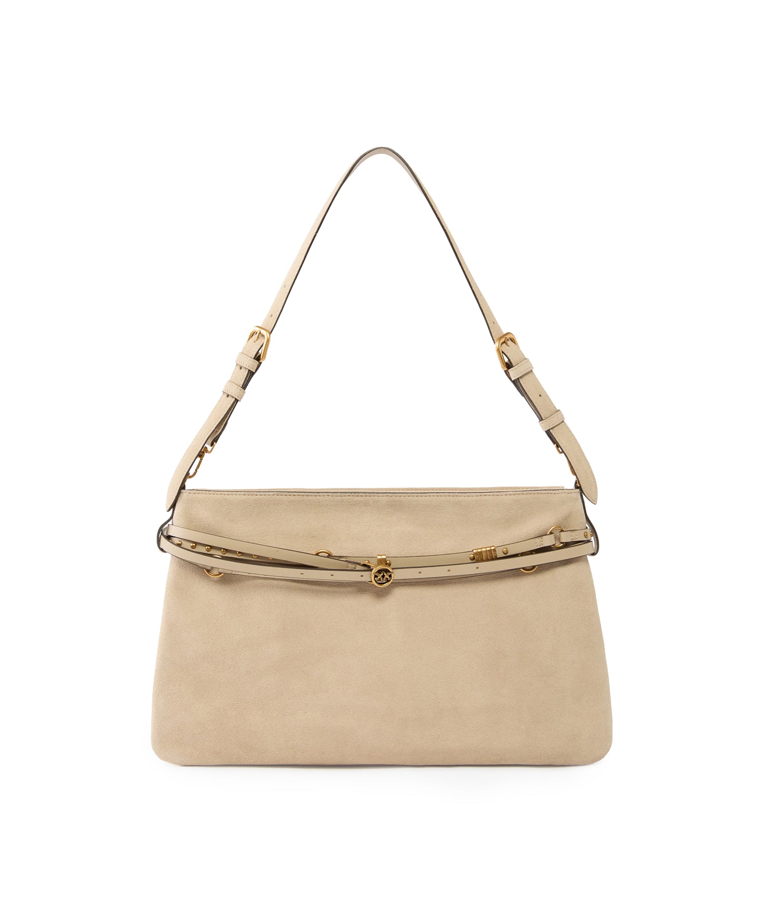 Borsa a spalla grande Belt Bag Big in suede 105903 A0F6C50Q PINKO 