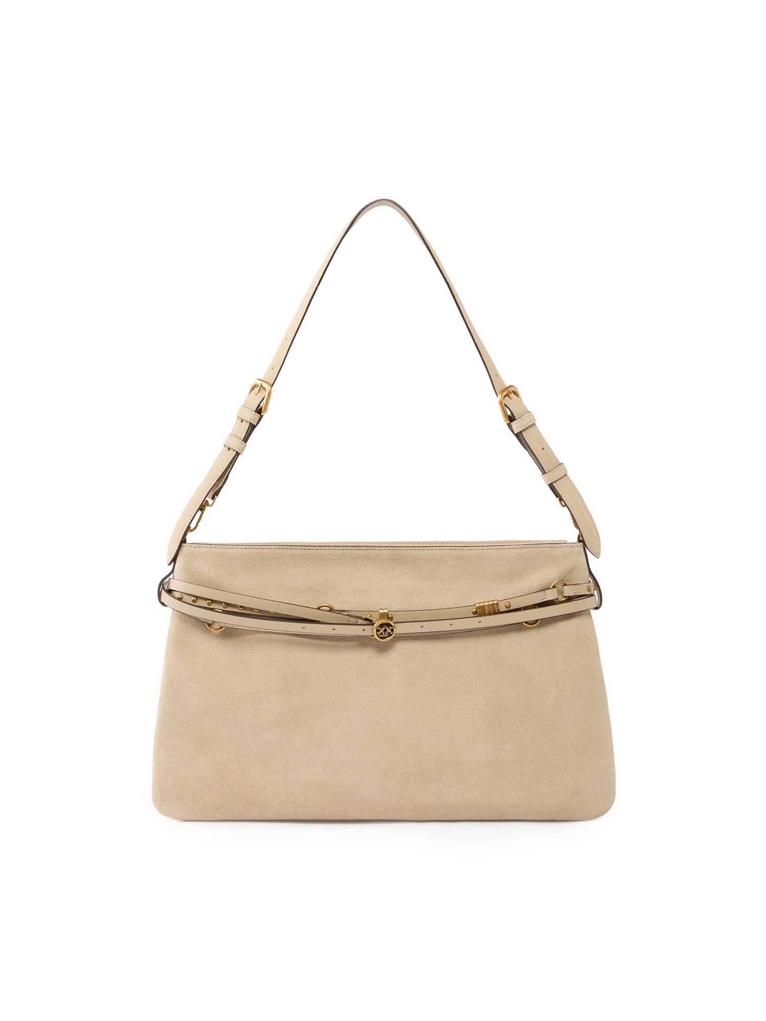 Borsa a spalla grande Belt Bag Big in suede 105903 A0F6C50Q PINKO 