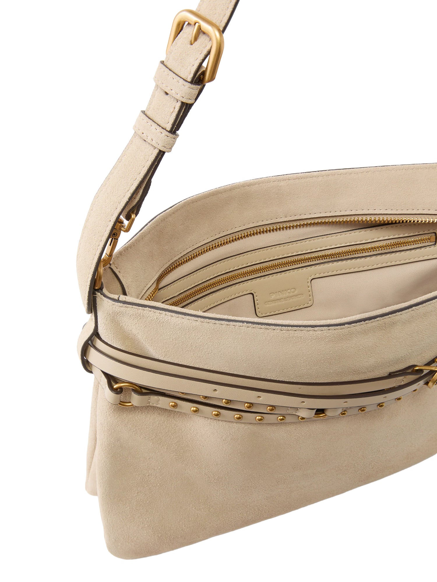 Borsa a spalla grande Belt Bag Big in suede 105903 A0F6C50Q PINKO 