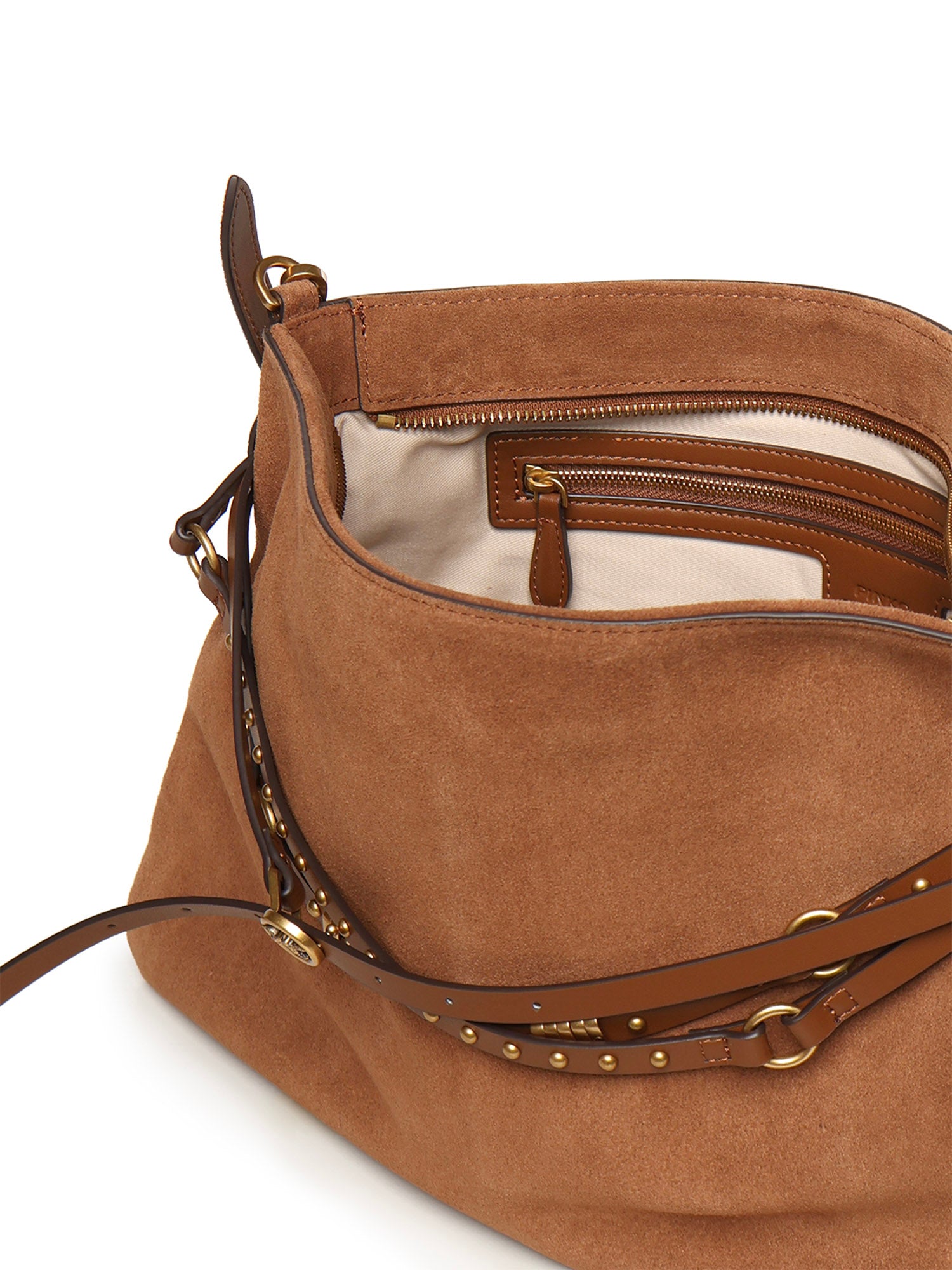 Borsa a spalla grande Belt Bag Big in suede 105903 A0F6L17Q PINKO 