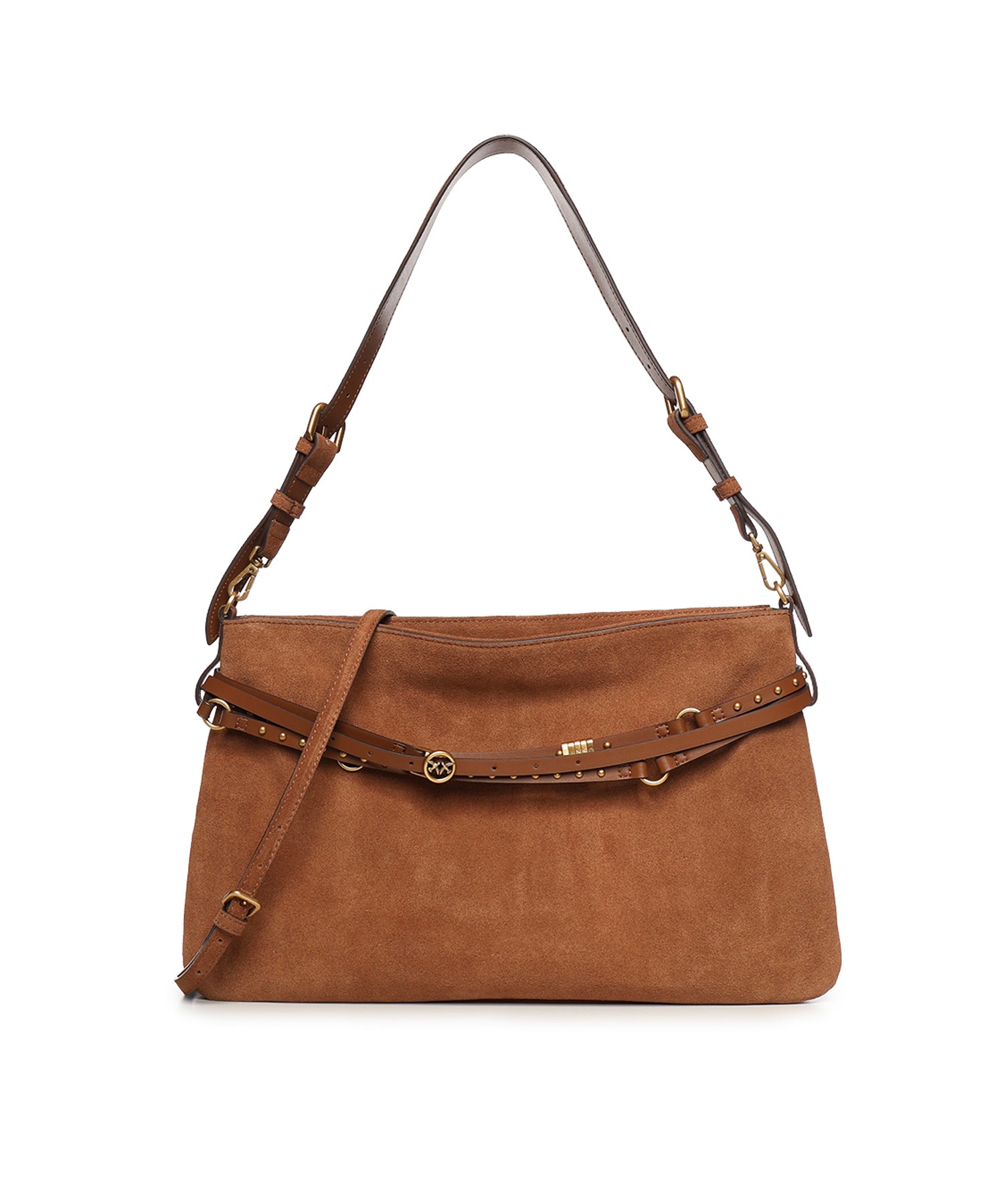 Borsa a spalla grande Belt Bag Big in suede 105903 A0F6L17Q PINKO 