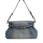 Borsa a spalla grande Belt Bag Big in denim 105903 A31GPJDQ PINKO 