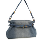 Borsa a spalla grande Belt Bag Big in denim 105903 A31GPJDQ PINKO 