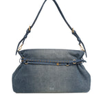 Borsa a spalla grande Belt Bag Big in denim 105903 A31GPJDQ PINKO 