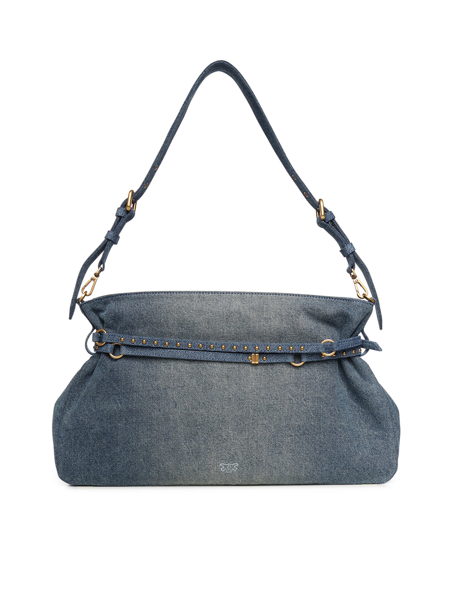 Borsa a spalla grande Belt Bag Big in denim 105903 A31GPJDQ PINKO 
