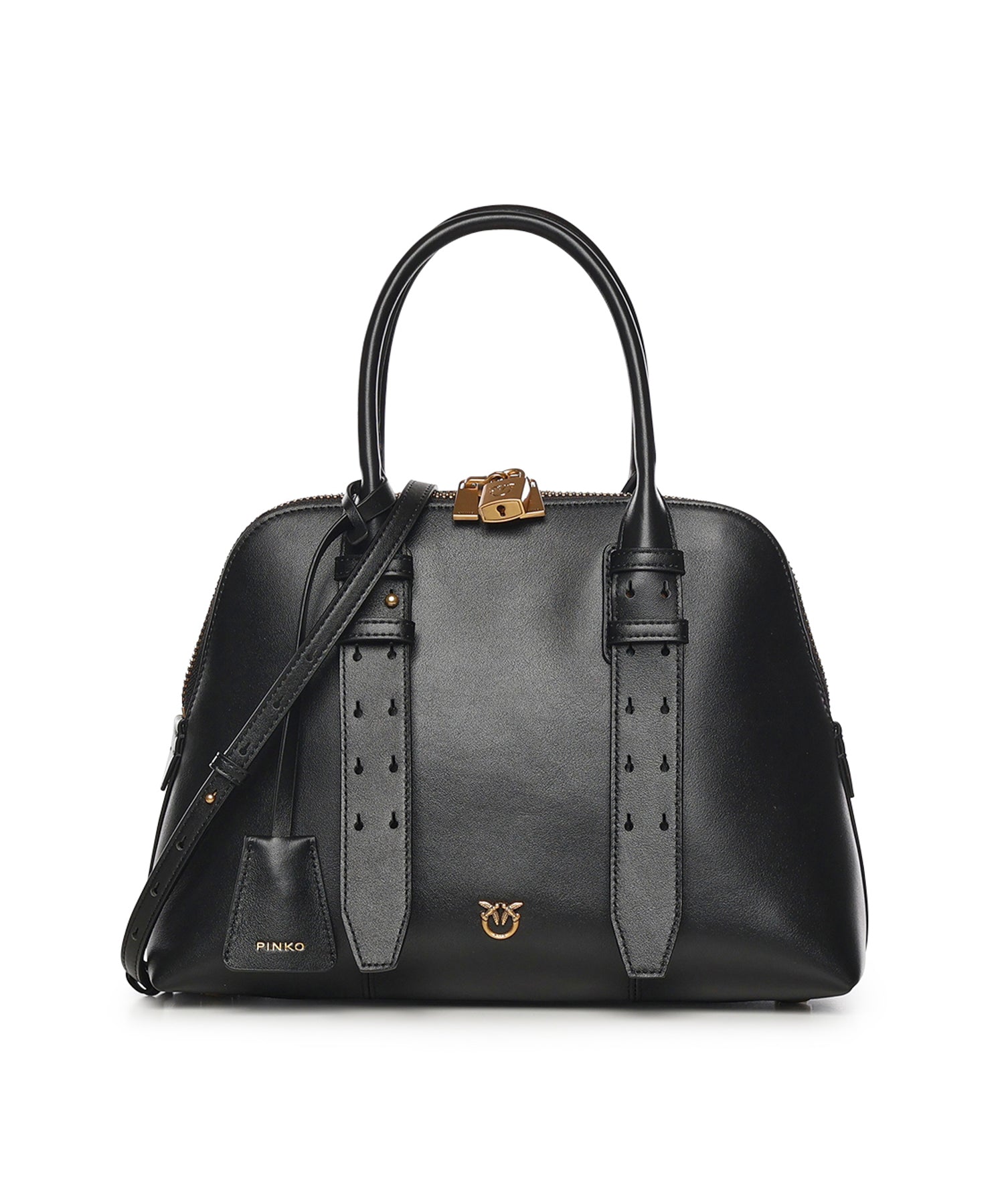 Borsa a mano media Escape Bag in pelle 105906 A0QOZ99Q PINKO 
