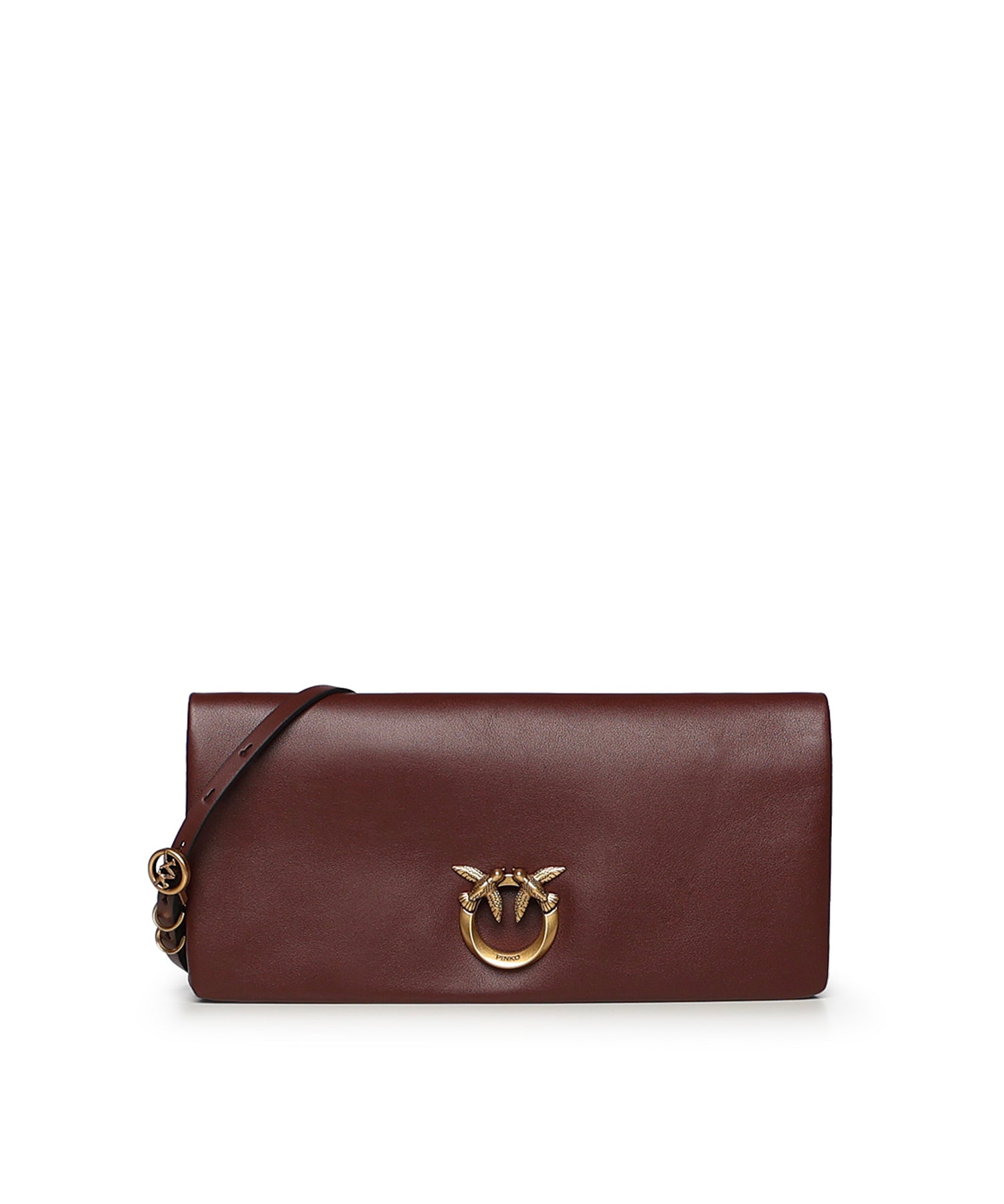 Pochette Love Bag Click Soft Horizontal in pelle 106022 A0QOR49Q PINKO 