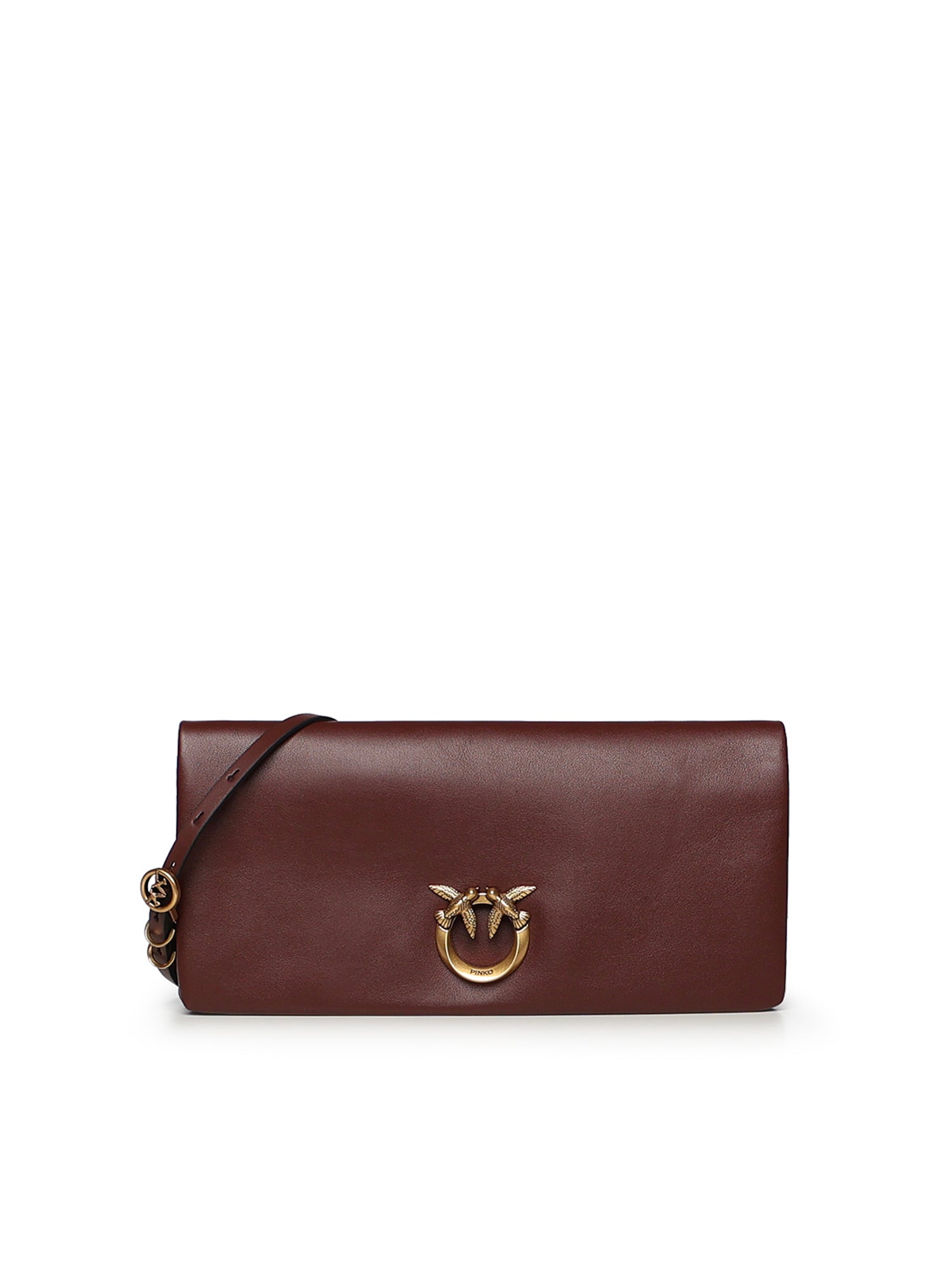 Pochette Love Bag Click Soft Horizontal in pelle 106022 A0QOR49Q PINKO 