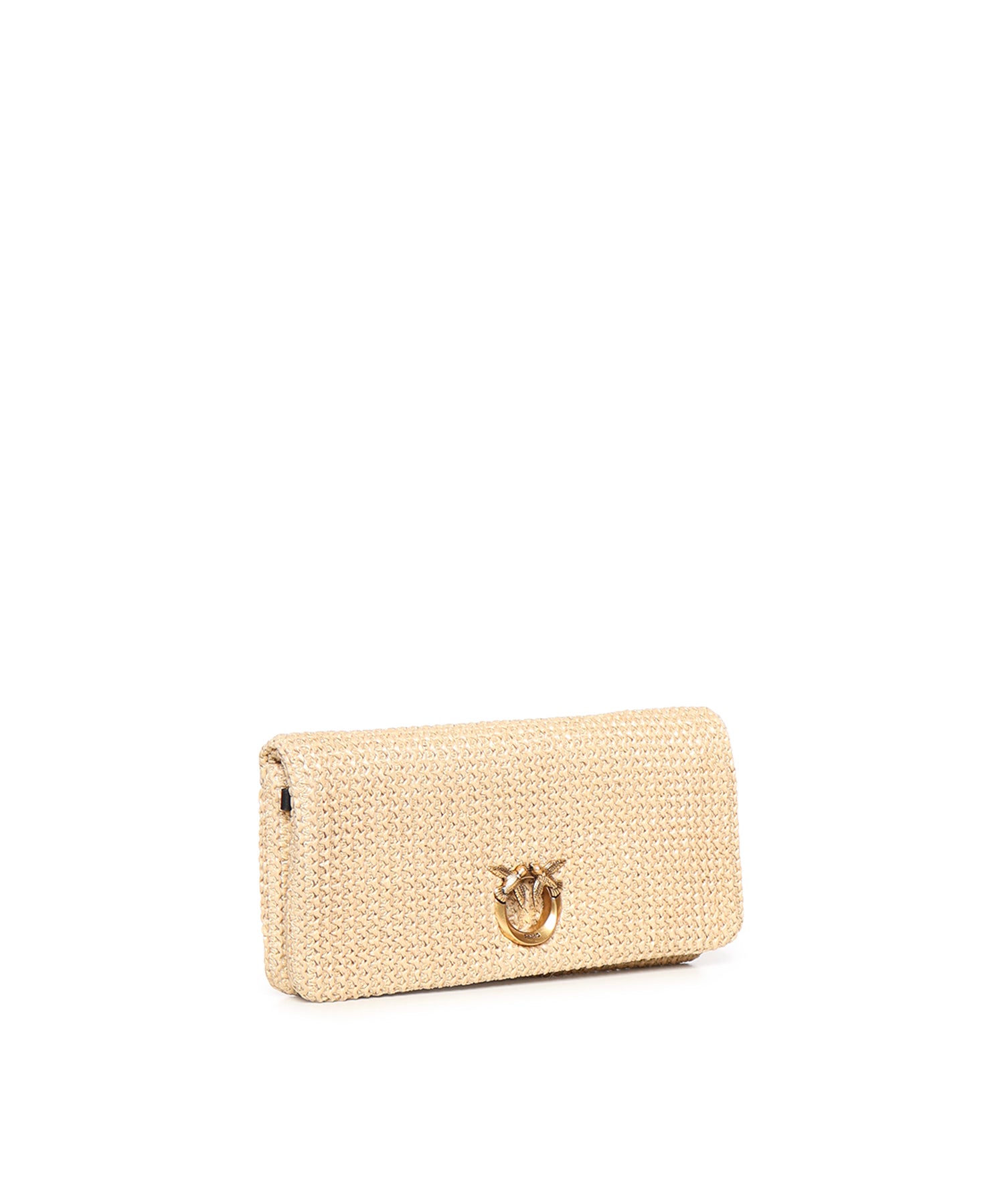 Pochette a tracolla Love Bag Click Soft Horizontal Classic in rafia 106022 A391C24Q PINKO 