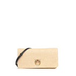 Pochette a tracolla Love Bag Click Soft Horizontal Classic in rafia 106022 A391C24Q PINKO 