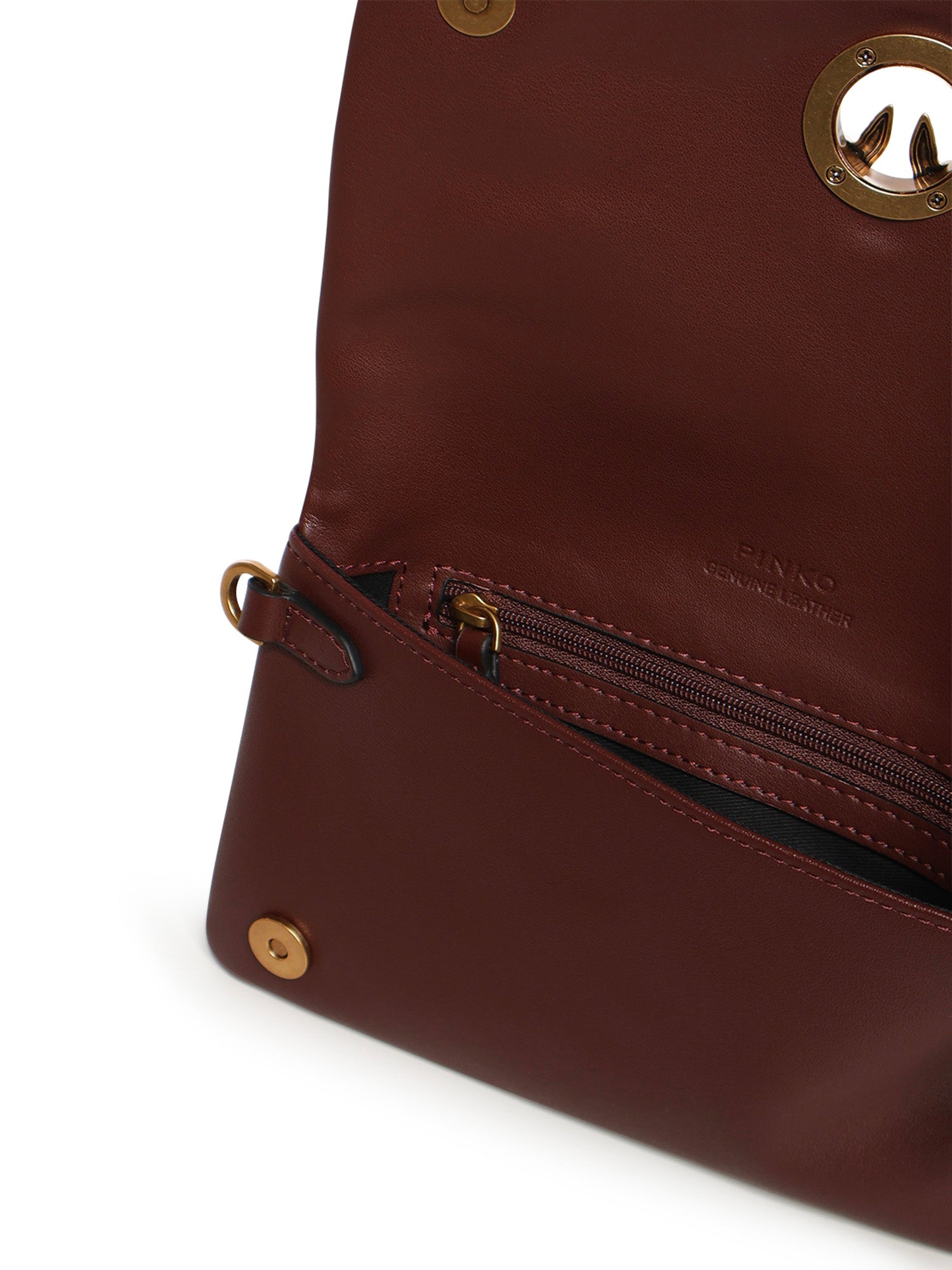 Pochette a tracolla Love Bag Click Soft Horizontal Mini in pelle 106023 A0QOR49Q PINKO 