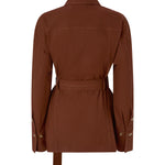 Giacca in cotone con cintura 106153 A2ERL78 PINKO 