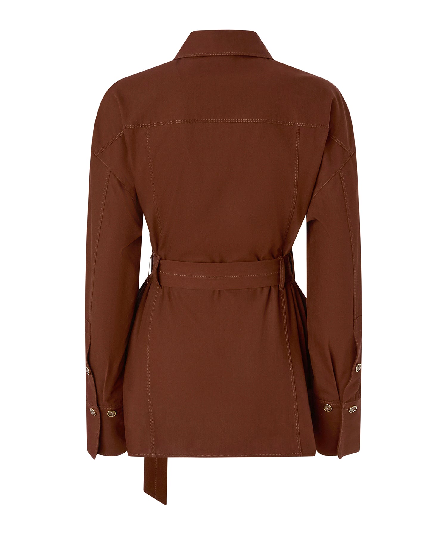 Giacca in cotone con cintura 106153 A2ERL78 PINKO 