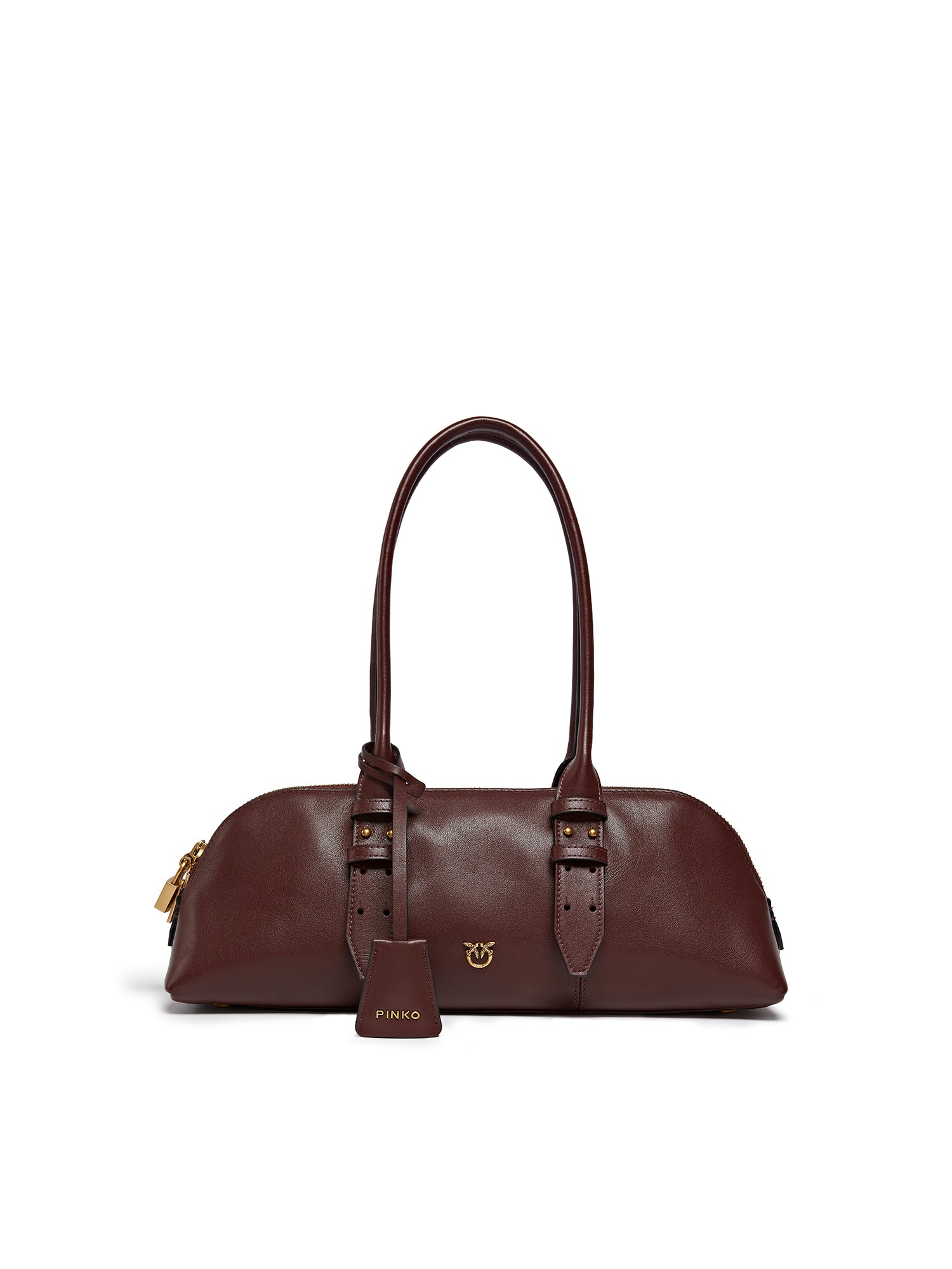 Borsa bowling Escape Bag Horizontal in pelle 106169 A0QOR49Q PINKO 