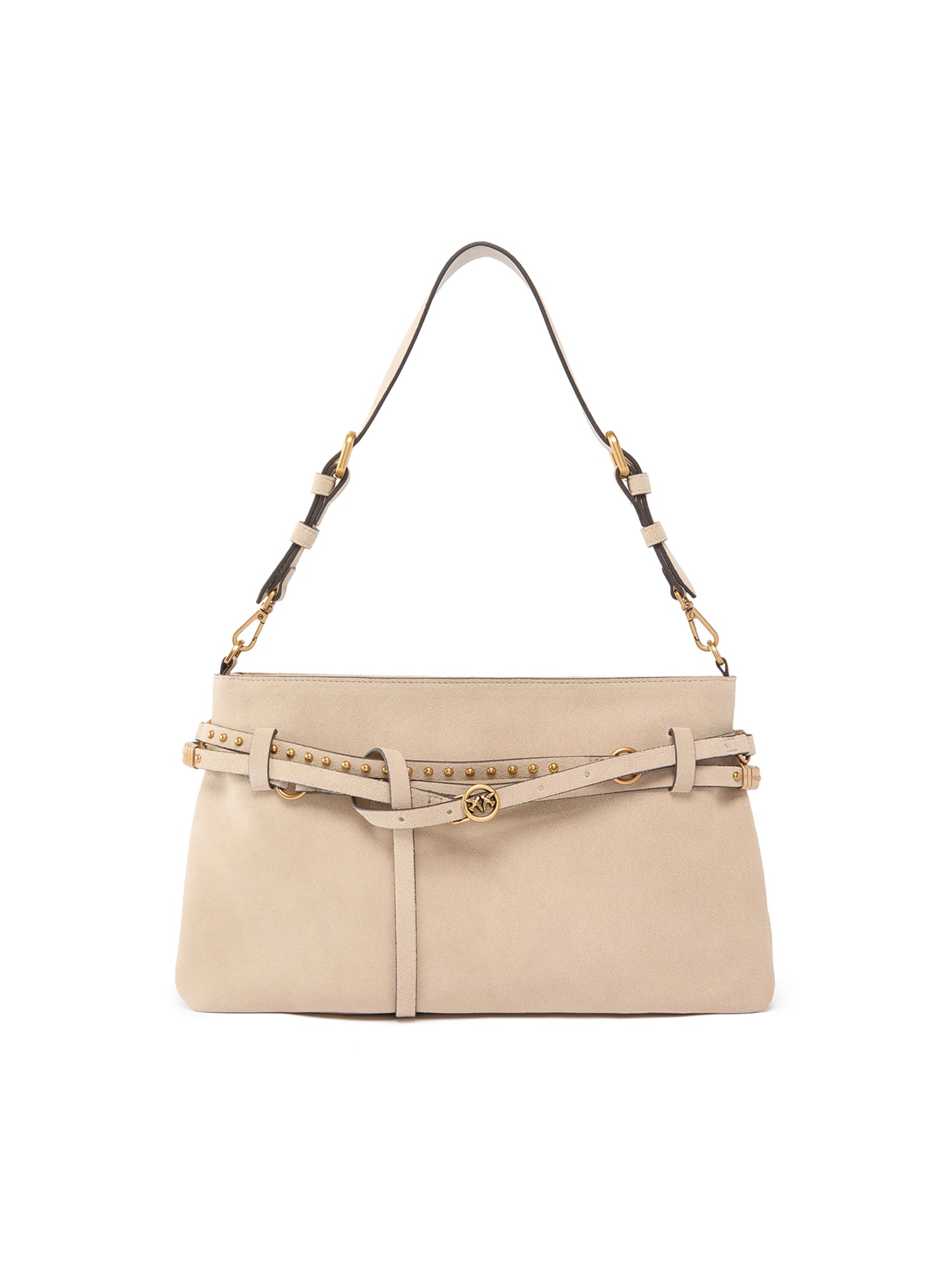 Borsa a spalla media Belt Bag in suede<BR/> 106176 A0F6C50Q PINKO 