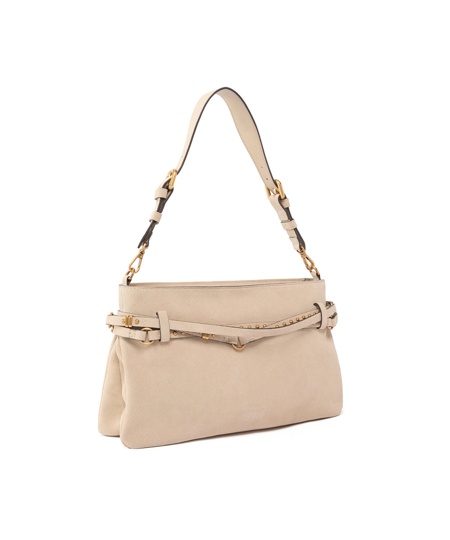Borsa a spalla media Belt Bag in suede<BR/> 106176 A0F6C50Q PINKO 