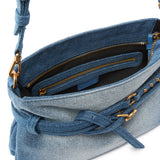 Borsa a spalla Belt Bag Mini in denim 106177 A31GPJDQ PINKO 