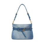 Borsa a spalla Belt Bag Mini in denim 106177 A31GPJDQ PINKO 