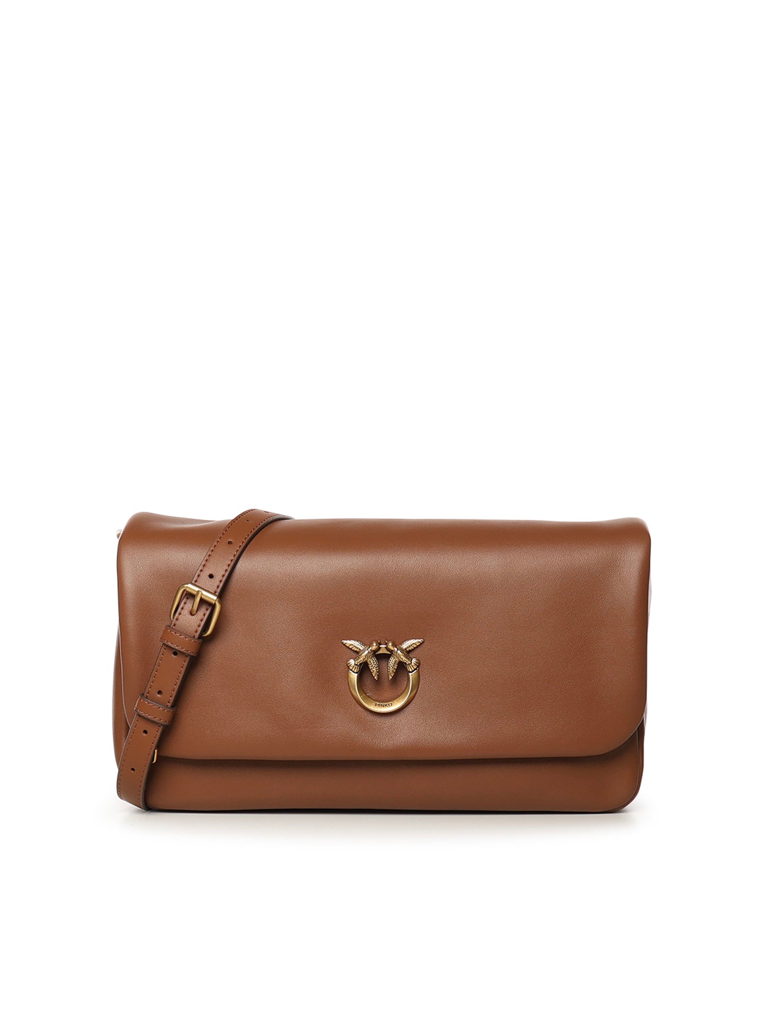 Borsa a tracolla Love Bag Click Soft Horizontal Handle in pelle 106178 A0QOL17Q PINKO 