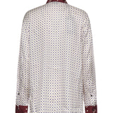 Camicia in twill di viscosa con stampa 106202 A31KYR1 PINKO 