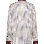Camicia in twill di viscosa con stampa 106202 A31KYR1 PINKO 