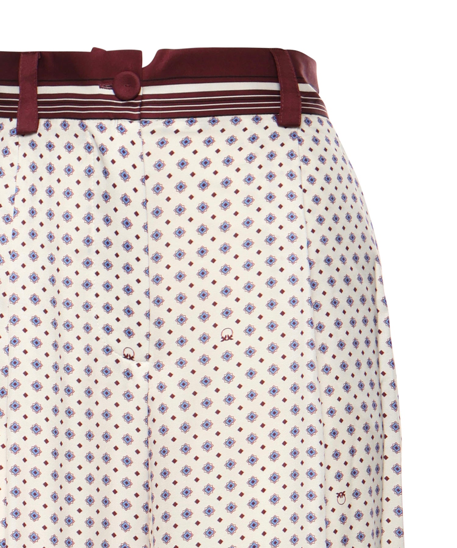 Pantaloni con motivo cravatteria 106203 A31KBBA PINKO 