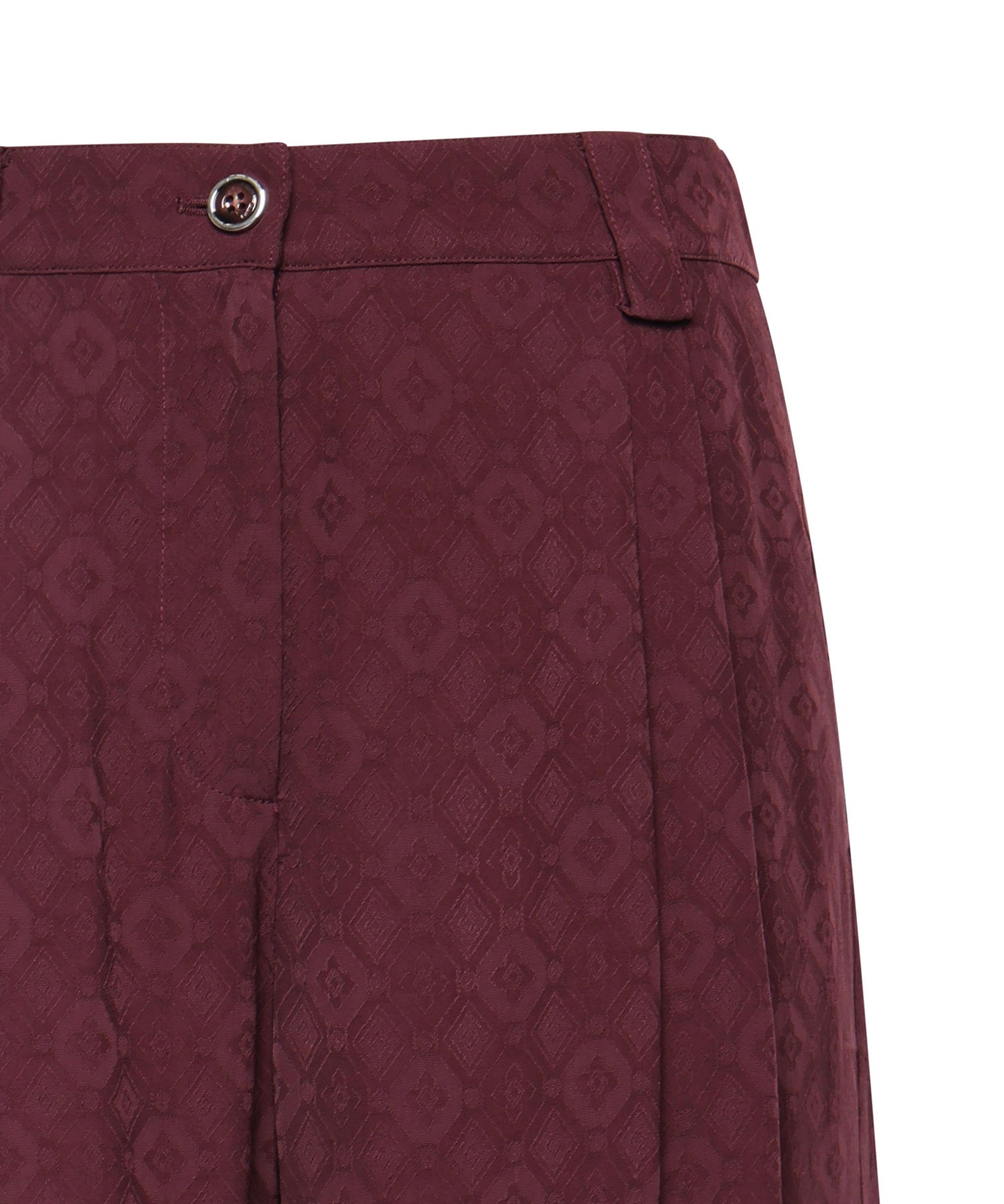 Pantaloni in jacquard con motivo cravatteria 106203 A33HRR7 PINKO 