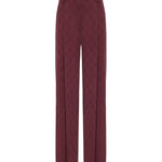 Pantaloni in jacquard con motivo cravatteria 106203 A33HRR7 PINKO 
