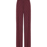 Pantaloni in jacquard con motivo cravatteria 106203 A33HRR7 PINKO 