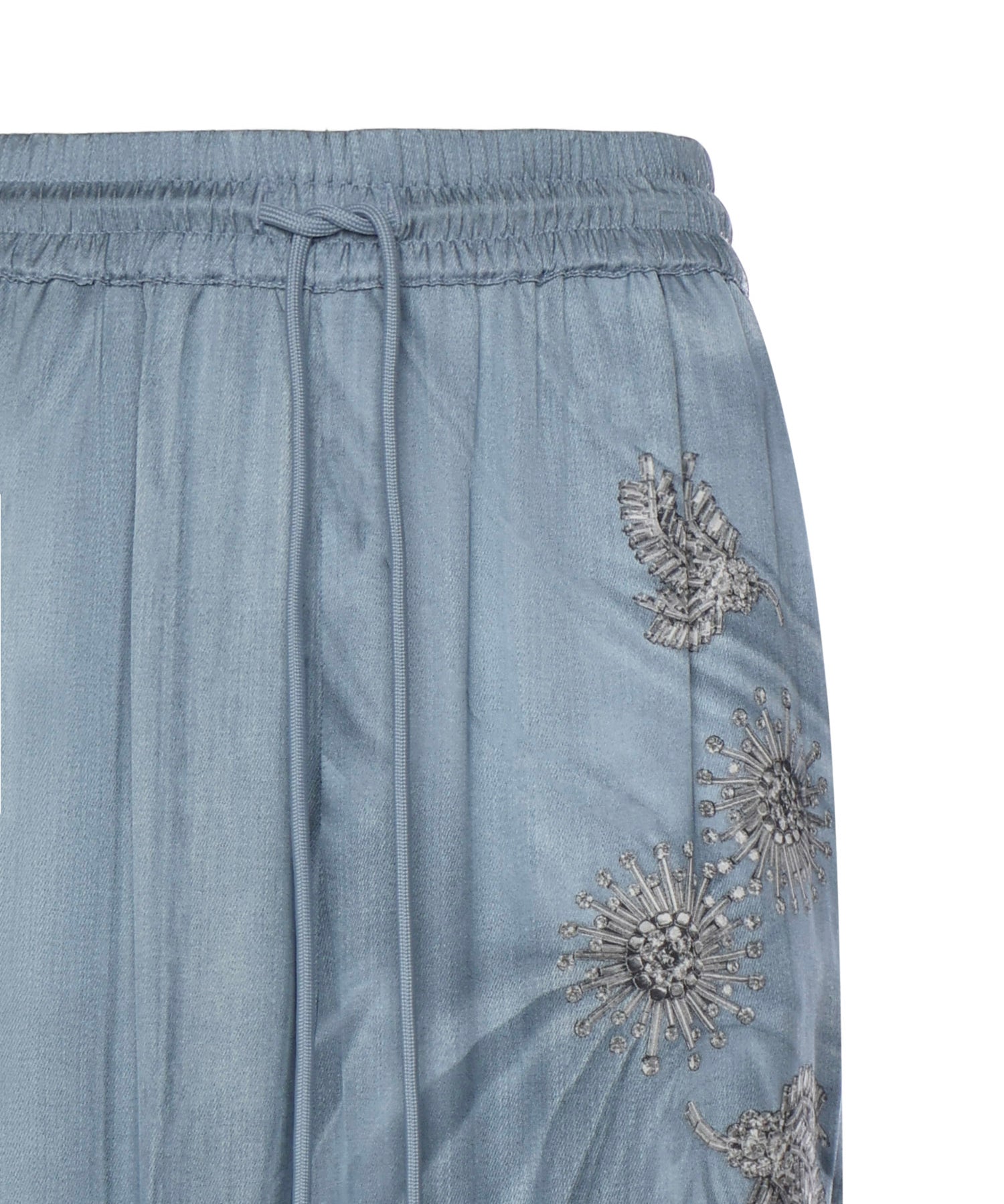 Pantaloni fluidi con stampa gioiello 106210 A37NF15 PINKO 