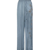 Pantaloni fluidi con stampa gioiello 106210 A37NF15 PINKO 