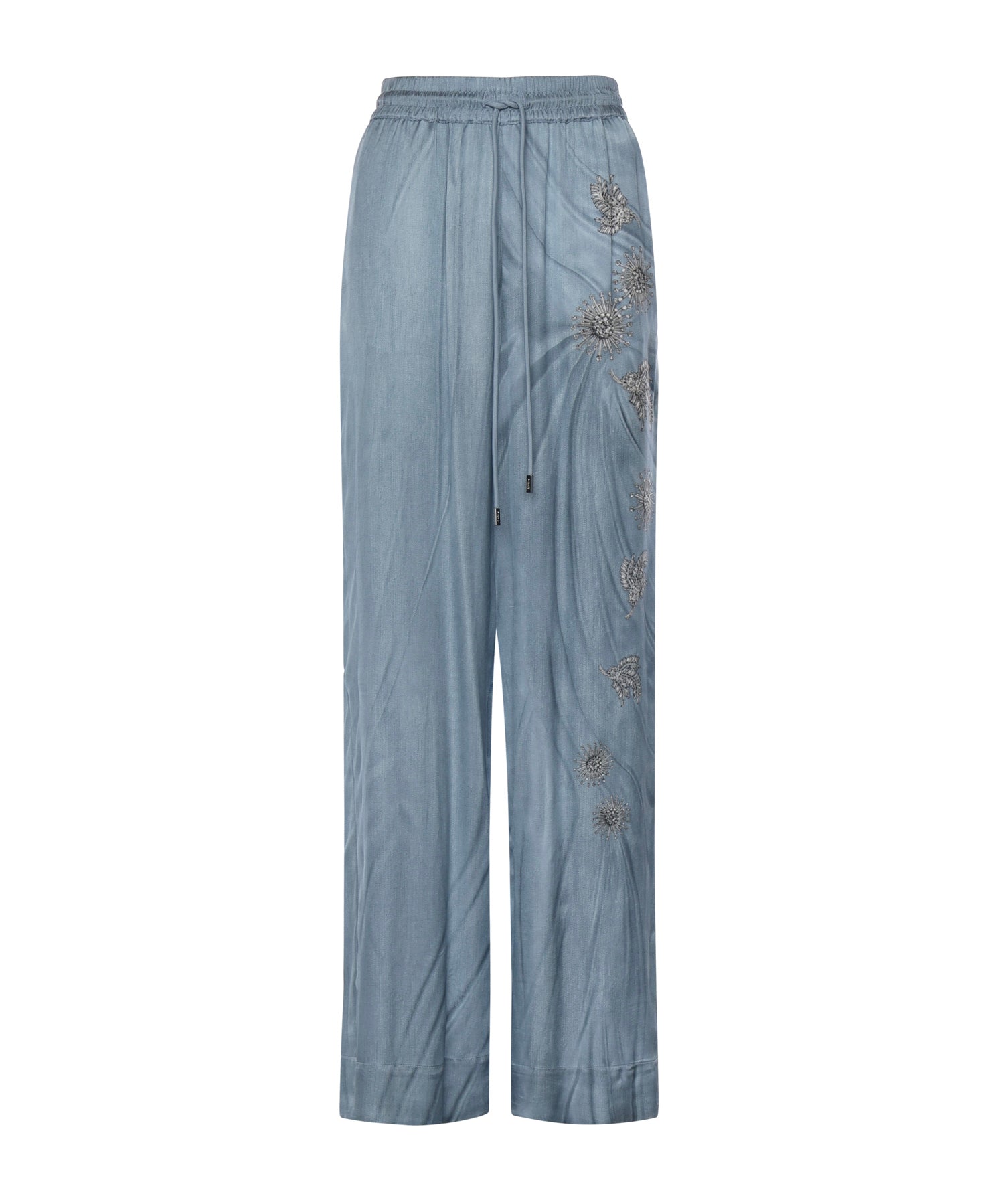 Pantaloni fluidi con stampa gioiello 106210 A37NF15 PINKO 